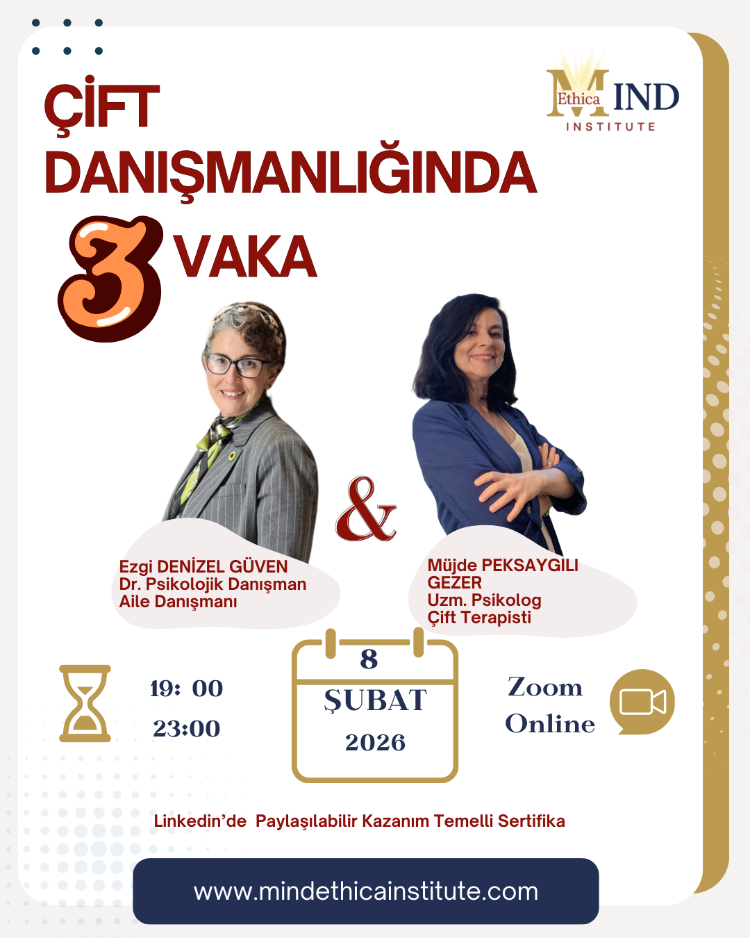 ÇİFT DANIŞMANLIĞINDA 3 VAKA